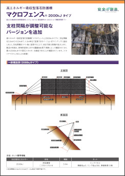 マクロフェンス2000kJタイプ 支柱間隔調整可能 Ver