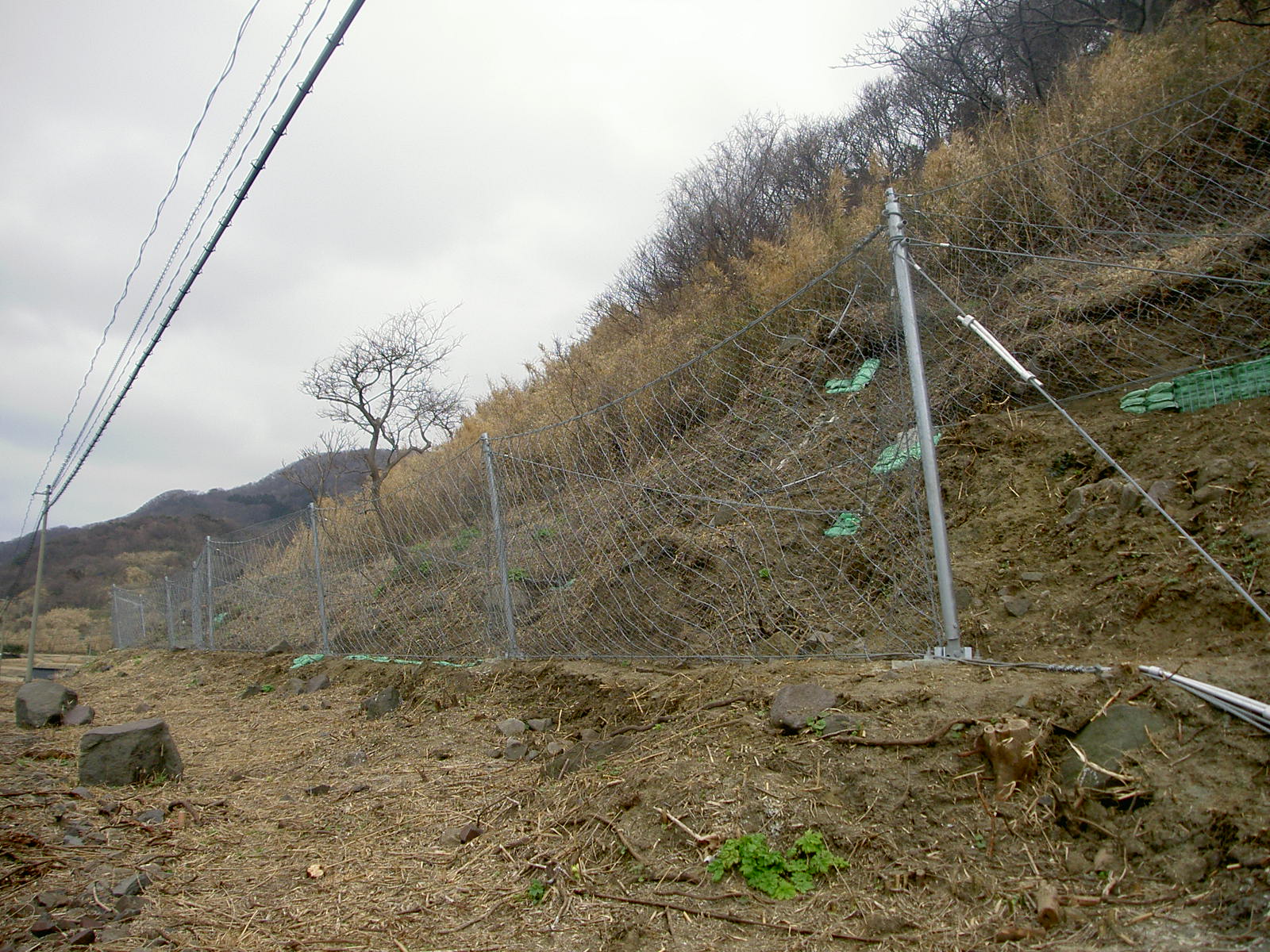 一般国道249号道路災害防除工事(落石防護柵工)