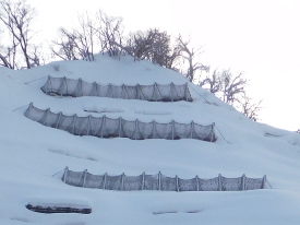 主要地方道大潟高柳線防災安全(雪寒)雪崩予防柵設置工事